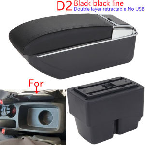 For Ford Fiesta Armrest box For Ford Fiesta MK7 Car Armrest 2009-2017 Storage box Interior details Accessories easy installation