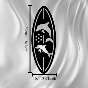 CIFbuy | CIFBUY Dolphin Metal Wall Art Iron Sculpture Mural Plaque for Outdoor Garden Yard Patio Fence Decor