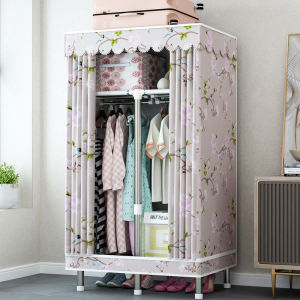Zipped Fully Enclosed Wardrobe with Reinforced Steel Frame and Thick Oxford Cloth