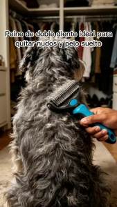 Pet grooming used for combing and removing long and tangled hair on cats and dogs removing hair comb and bottom rake,blue