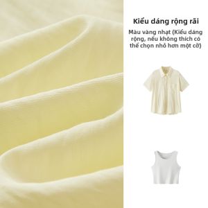 Semir | Bộ Áo Hai Mảnh Thoáng Mát Cổ Tròn Có Khe Thiết Kế Độc Đáo