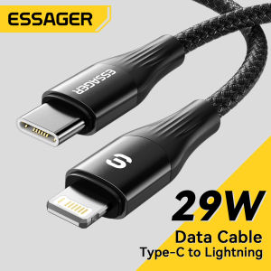 ESSAGER USB C to Lightning Cable For iPhone 14 13 12 11 pro Max XS 29W Fast Charging PD Cable for iPad Macbook charger