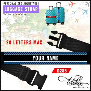 2x75 inches .Personalized Adjustable Luggage Strap / Suitcase Belt / Travel Bag Strap