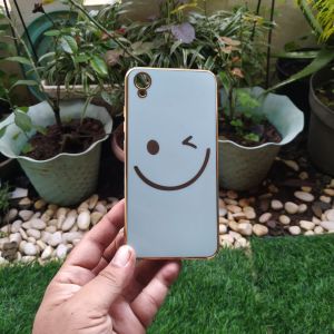 Case Vivo 1820 1929 Softcase Glossy List Gold Vivo Y91C Y1s