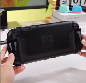 SUPCASE Dockable Clear Case for Nintendo Switch 2 2025 Crystal Protective Cover with Quick-Release Joy-Con Design and TPU Grip Compatible with New Nintendo Switch 2 7.9 Inch Console