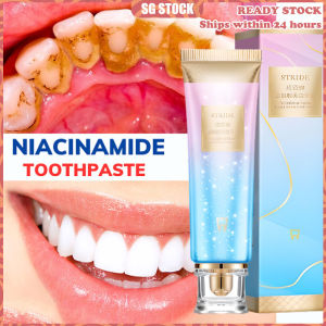 🚀SG stock🚀 Niacinamide whitening toothpaste / 100g Stain remove yellowing fresh breath clean teeth / Oral gum care / 美白牙膏