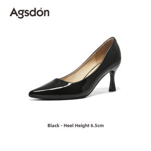 Agsdon | Pointed Toe High Heels Shallow Mouth Thin Heel Shoes