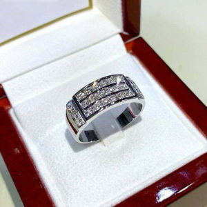 Huitan Elegant Bridal Wedding Rings with Shiny CZ Stone Simple and Versatile Design Women Fashion Rings Party Jewelry Wholesale