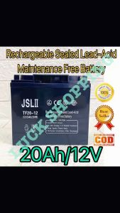 JSL II Brand 20Ah TF20-12 12V 20Ah/20HR For UPS/Solar/ Toycar Valve Rechargeable Sealed Lead-Acid Battery