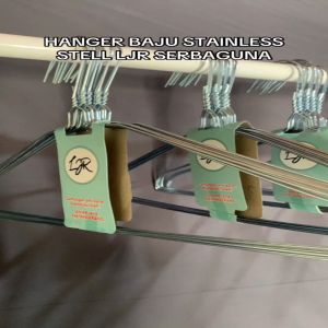 Paket murah Gantungan baju kawat anti karat - Harga 60pcs gantungan