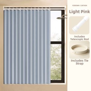 HUAJIANYU | No-Drill Waterproof Privacy Protection Folding Curtain