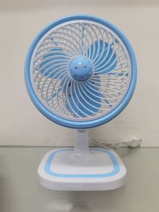 Kipas Angin Meja Deskfan 8inc jaring Rotasi 360 derajat osilasi kiri kanan 2speed merek Hose