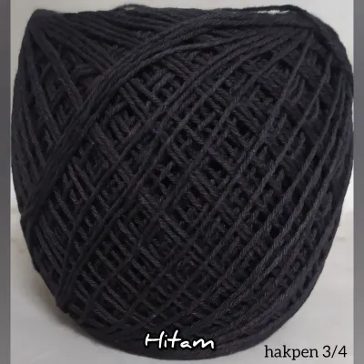 benang rajut katun bali praktis hakpen 3/4 - rajutan tas taplak pemula