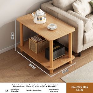 ZHUOHE | Sofa Side End Table Square Simple Shelf