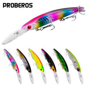 Mồi Câu Cá PRO BEROS 1 Cái 15cm Mồi Giả Minnow 13g Mồi Cứng Nổi Mồi Rung Mồi Crankbait Câu Cá Chép Cá Vược Sọc Câu Biển Hồ Đại Dương