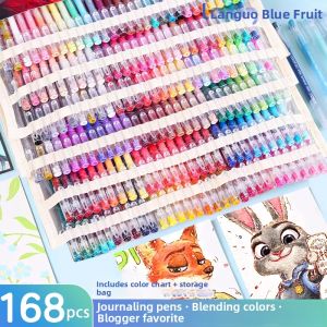 Languo | Master Drawing Set 168 Colors Morandi Color Large Capacity Multicolor Note & Marking Pen