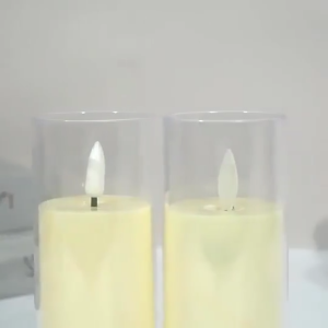Flameless LED Electronic Candle Flameless  Reusable For Altar Home Wedding Party Christmas Decor