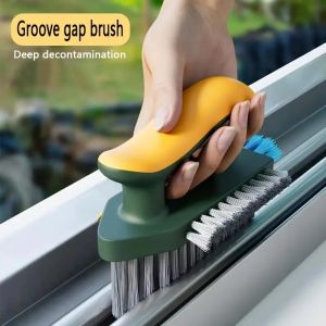 Multifunction Tile and Grout Cleaning Brush Corner Scrubber Tub Floor Brushes Portable Durable Gap 4 in 1 Cleaning Tools