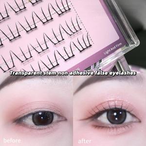 36 Clusters Girl Group Glue-free False Eyelashes Light And Natural Curling Self-adhesive For Daily Makeup Eyelashes