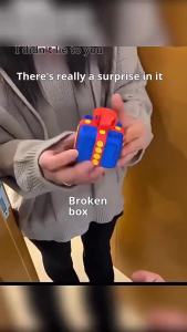 The Annoying Present with Middle Finger in A Box Gift Box with Screws Prank Surprise Pop-Up Novelty Funny Gifts for Adult Toys
