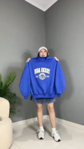 Sweater Crewneck Wanita Oversize Premium Artikel Texas A&M