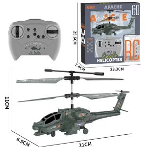 Apache 922 RC Helicopter Remote Control Helicopter Childrens Remote Control Plane Drop Resistant with Gyroscope LED Night Lights