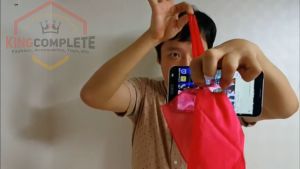 Alat Sulap Kain tembus Handphone Silk Thru Phone