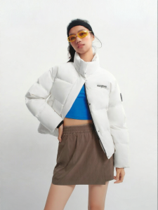 BOSIDENG | Thick New Short Stand Collar Quilted Down Coat
