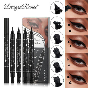 Dragon Ranee 5pcs Double-Ended Star Stamp Eyeliner Love Plum Lazy Stamp Waterproof Long Lasting Colorful Eyeliner Set