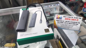 Bộ Chia USB C 5 in 1 (1 USB 3.0 + 2 USB 2.0 + 1 USB C + 1 HDMI) Võ Nhôm Cao Cấp - UGREEN 15495