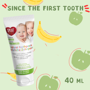 SPLAT BABY APPLE BANANA TOOTHPASTE 40ML + TOOTHBRUSH 1S