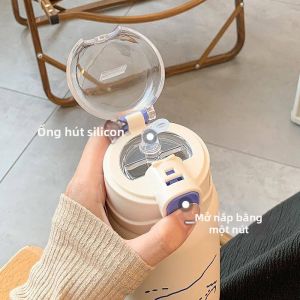 DIHUANTUO | Cốc Giữ Nhiệt Có Ống Hút Dành Cho Trẻ Em Và Học Sinh