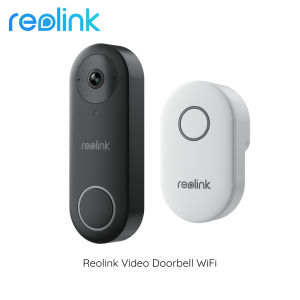Reolink Wired Video Doorbell : 5MP resolution Dual-Band WiFi Built-In Mic 180 Degree Diagonal & Water Resistant - VDB2K02W