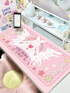 Dễ Thương Miếng Lót Chuột Siêu Lớn Bàn Phím Máy Tính Văn Phòng Để Bàn Thảm Nữ Anime Máy Tính Để Bàn Bảo Vệ Cổ Tay Chất Liệu Cao Su