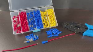 30 Set 6.3mm Spade Crimp Terminals Electrical Wire Connectors Insulated Male and Female For Quick Connection Cables Splice Plugs