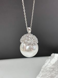 จี้เงินแท้ S925 สำหรับทำเครื่องประดับ DIY พร้อมลูกปัดกลมขนาด 13-18 มม. จี้สร้อยคอเงินสีทองและเงินสำหรับผู้หญิง