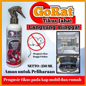 Pengusir Tikus Alami Obat Pengusir Anti Tikus Ampuh Disinfectant Spray Rat Repellent/Pengusir Tikus/Cairan Anti Tikus Mobil 250ml