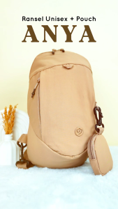 JIELSHI ANYA 6-068-J# - Ransel Model Terbaru Wanita Bahan Parasut Premium Anti Air