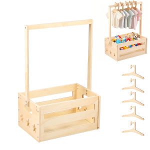 Wood Baby Shower Basket Closet Multipurpose Baby Shower Basket with organizer Baby Storage Crate Household Decorative