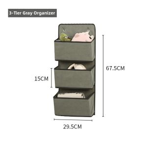 Multilayer Foldable Wall/Door Hanging Storage Bag