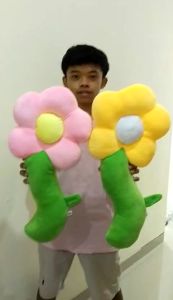 Guling bunga matahari /guling sofa kasur guling matahari / Boneka Guling Bantal Bunga 70cm