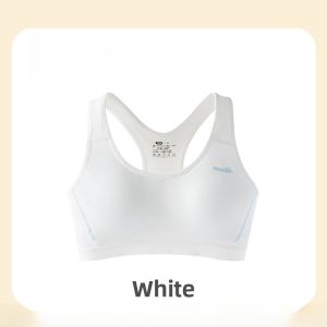 miiow | Sports Bra For Teenage Girls Student Development Period Small Vest Style Bra Cotton Lined No Steel Ring Fixed Double Strap