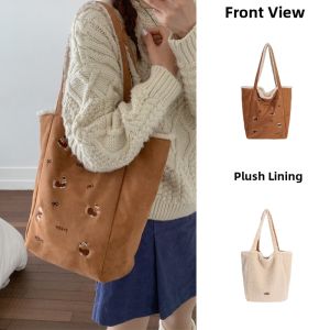 TANGKOU | Plush Fur Versatile Fall Winter Bag Casual Style 2025 New Suede