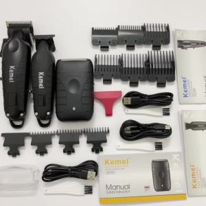 Kemei | Kemei KM-2290 KM-2293 KM-T95 Professional Cutting Machine Electric Shaver Hair Trimmers with LCD Display Mens Hair Clipper Kit