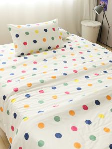 Polka Dot Pure Cotton Bed Sheet Xinjiang Four Seasons Single Double Full Cotton Bedding Set Student Three Four Piece Set