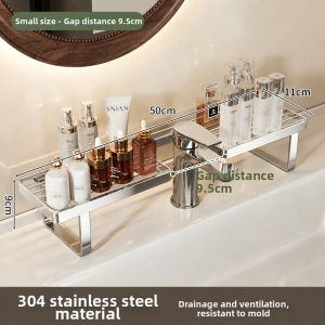 SUOBAI | 304 Stainless Steel Vertical Bathroom Faucet Drain Rack