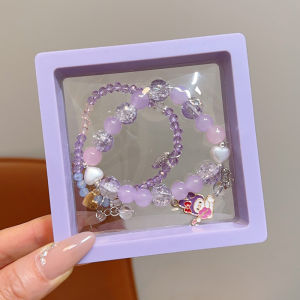 Girls Crystal Bracelet Purple