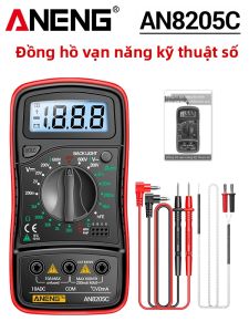 ANENG | ANENG AN8205C Đồng Hồ Vạn Năng Kỹ Thuật Số Máy Đo Điện Áp AC/DC Ohm HFE Triode Đo Nhiệt Độ Màn Hình Đèn Nền Máy Kiểm Tra Điện Cầm Tay