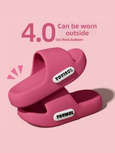 MONLEYTA | Womens Summer Thick Bottom Slip-On Slippers Indoor Outdoor Wear-Resistant Odor-Resistant Flip Flops Comfortable Home Slippers