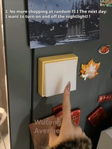 Bedroom USB Charging Minimalist Switch Night Light For Home Bedroom Bedside – Simple White/Yellow Design